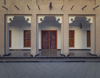 Entrance of building