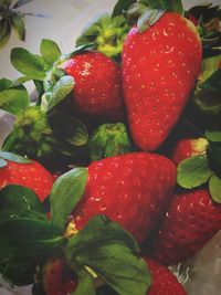 Close-up of strawberries