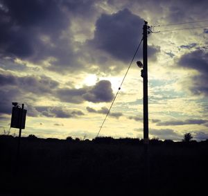 Low angle view of cloudy sky