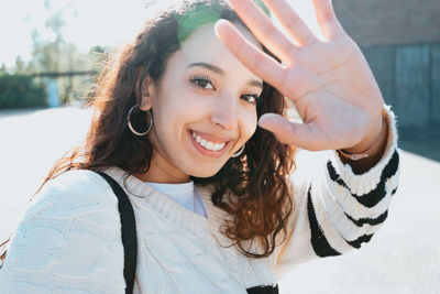 Portrait of young woman