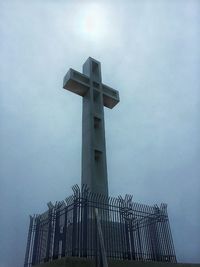 Low angle view of tower against sky