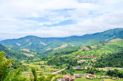 Scenic view of landscape against sky