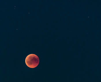 Scenic view of moon against sky at night