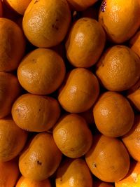 Full frame shot of lemons for sale at market