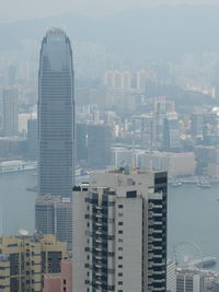 View of skyscrapers in city