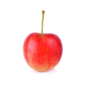 Close-up of apple against white background