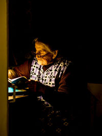 Woman using mobile phone