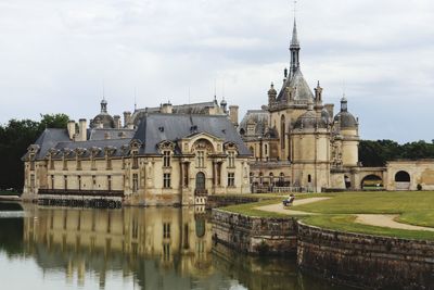 Reflection of buildings in water