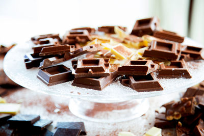 Close-up of chocolate cake