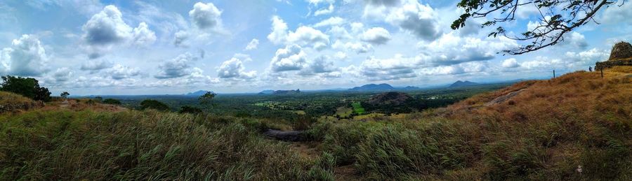 Panoramic view of landscape against sky