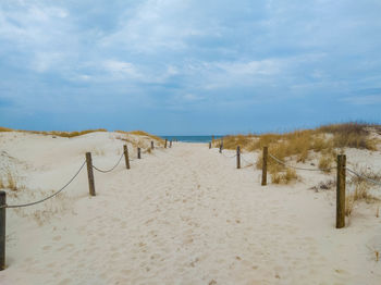 Slowinski national park in poland on baltic coast