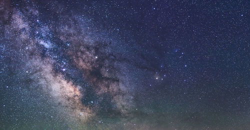 Low angle view of stars in sky