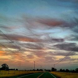 Road passing through landscape