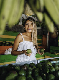 Portrait of a smiling young woman