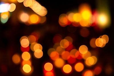Defocused image of lights at night