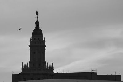 Low angle view of building against sky