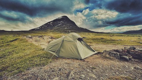 Tenting in abisko national park