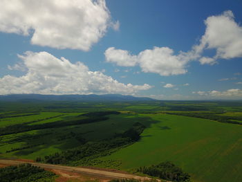 Scenic view of landscape against sky