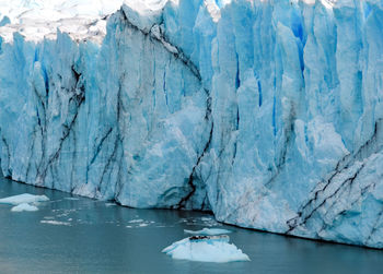 Scenic view of frozen sea. glacier perito moreno 