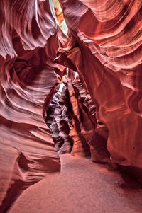 Rock formations in cave