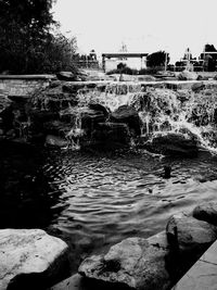 Rocks in river