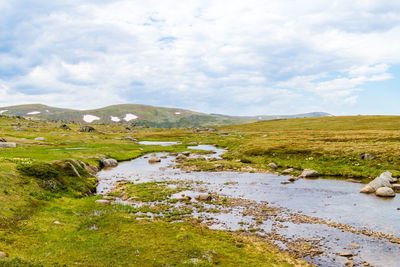 Scenic view of landscape against sky