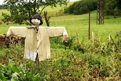 Scarecrow at farm