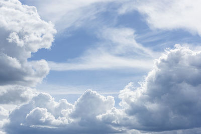 Low angle view of clouds in sky