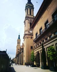 Low angle view of historic building against sky