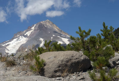 Scenic view of mountain against sky