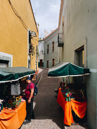 People walking on street