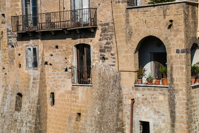 Low angle view of old building