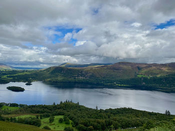 Lake district mountain view 