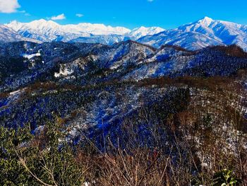 Scenic view of mountains