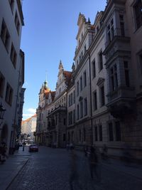 City street with buildings in background