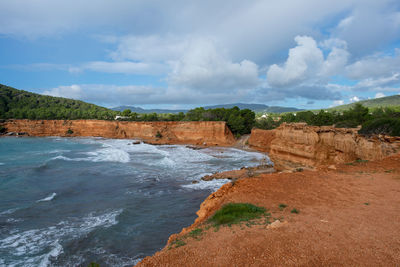 Scenic view of sea against sky