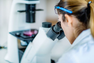 Woman working in laboratory