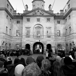 Group of people in front of building