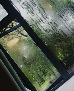 Raindrops on glass window