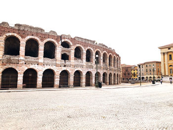 View of historical building against clear sky