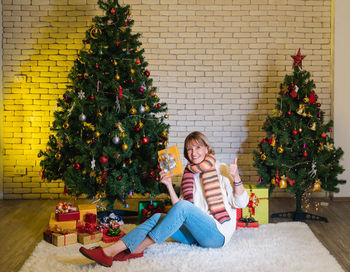 View of christmas tree