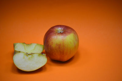 Close-up of apples on apple