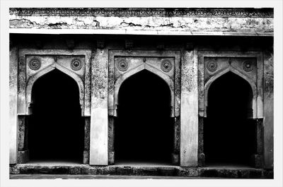 Entrance of historic building