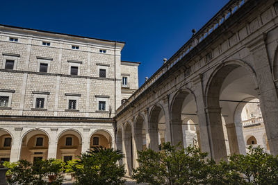 Low angle view of historical building against sky