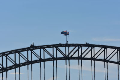 Low angle view of tower against clear sky