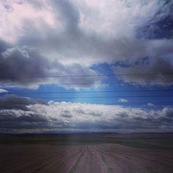 Scenic view of road against sky