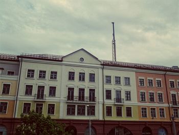 Low angle view of building against sky