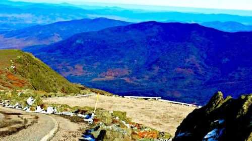 People on mountain landscape