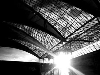 Low angle view of built structure against sky