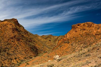 Scenic view of mountain against sky